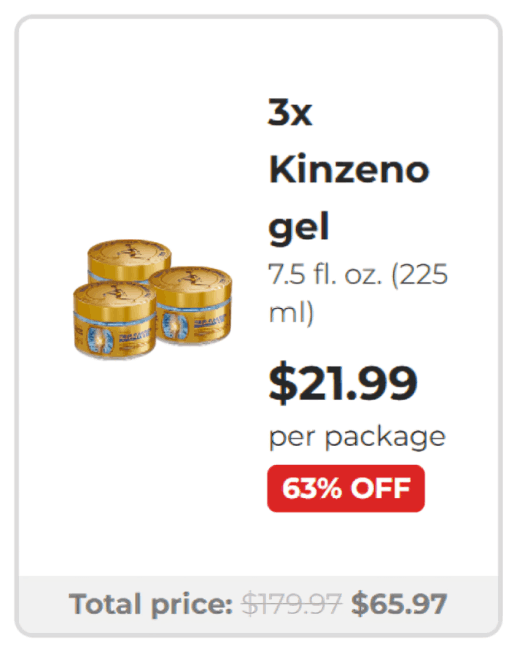 Kinzeno Joint Pain Massage Gel offer price
